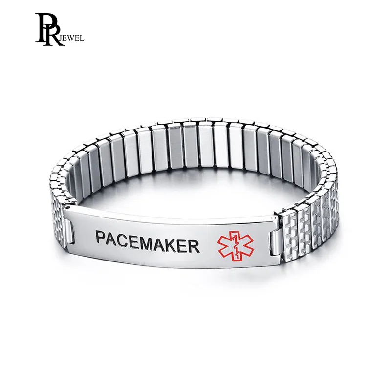 PACEMAKER Medical Alert ID Bracelet Stainless Steel Men's Bracelet Fashion Jewelry
PACEMAKER Medical Alert ID Bracelet Stainless Steel Men's Bracelet Fashion Jewelry