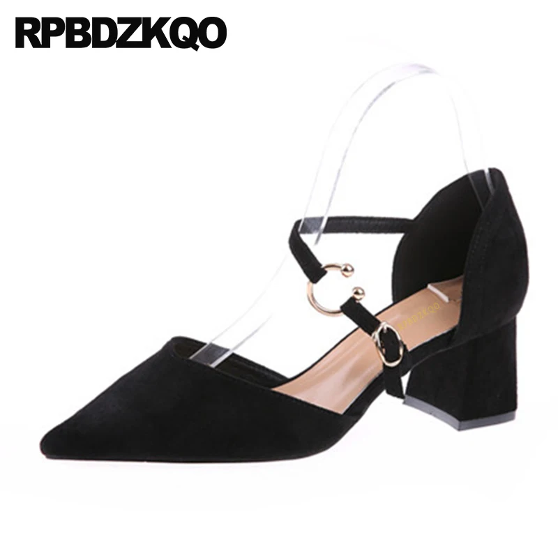 Metal Mary Jane Italian Strap Block Sandals High Quality Designer Shoes Women Pumps Medium Heels Suede Size 4 34 Pointed Toe New
Metal Mary Jane Italian Strap Block Sandals High Quality Designer Shoes Women Pumps Medium Heels Suede Size 4 34 Pointed Toe New
