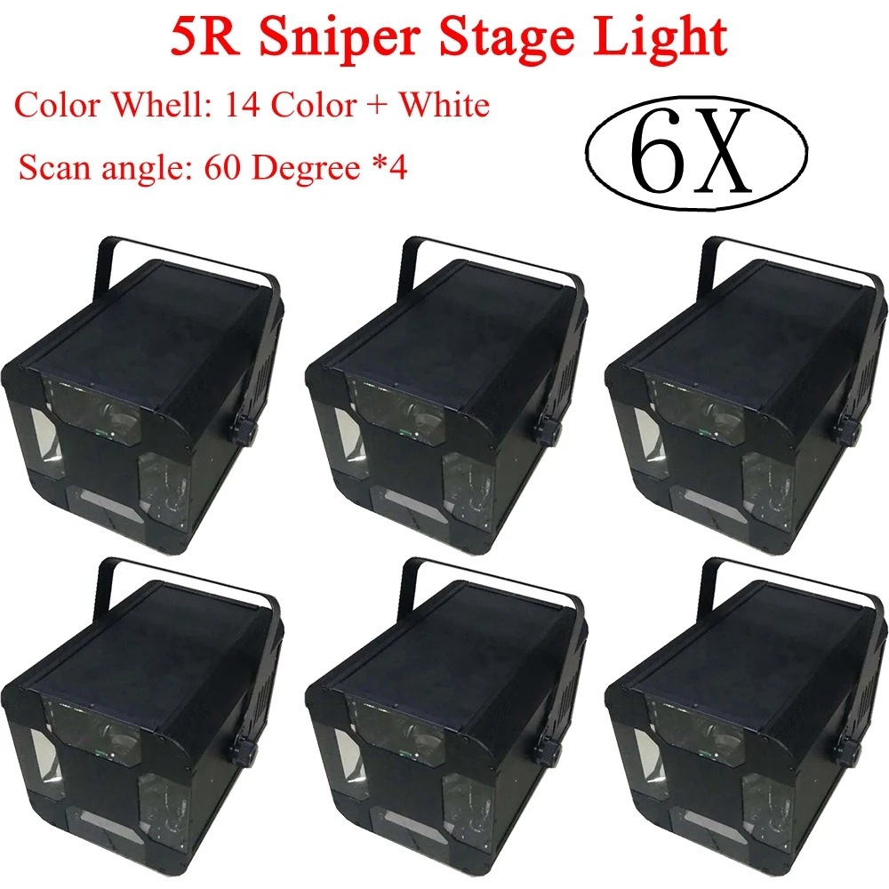 Flightcase Pack 6xlot профессиональное dj оборудование 5R снайперское сценическое