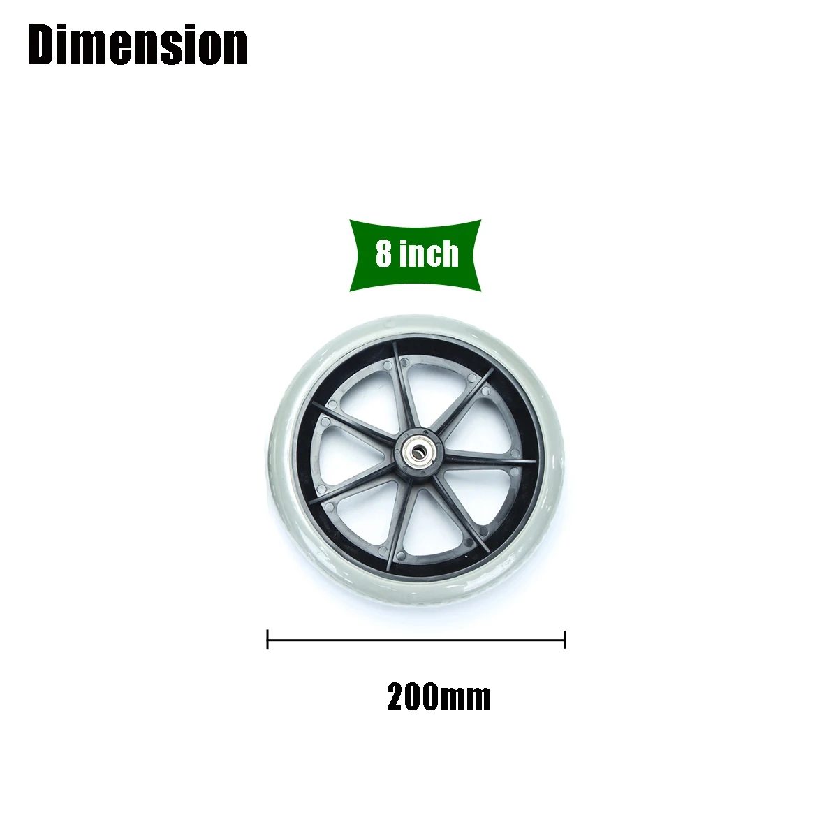 2 шт. резиновые ролики для инвалидных колясок 150 мм (6 дюймов)/200 (8 дюймов)|Ролики| |