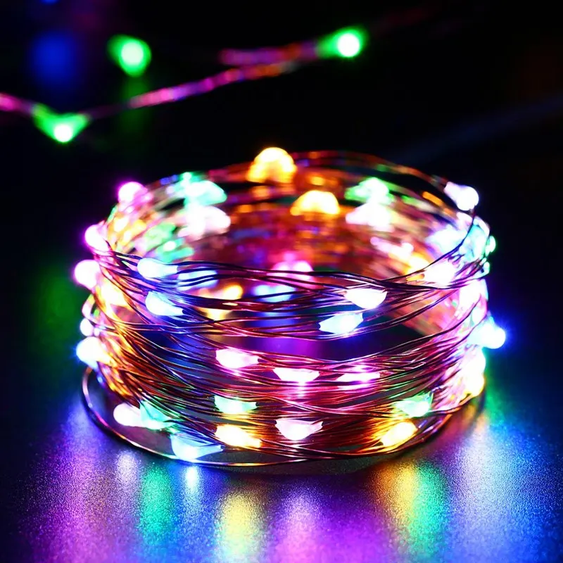 3/5M 30-50 LEDs Christmas Garland Copper Wire LED String Lamp Fairy lights For Indoor New Year Xmas Wedding Decoration
3/5M 30-50 LEDs Christmas Garland Copper Wire LED String Lamp Fairy lights For Indoor New Year Xmas Wedding Decoration