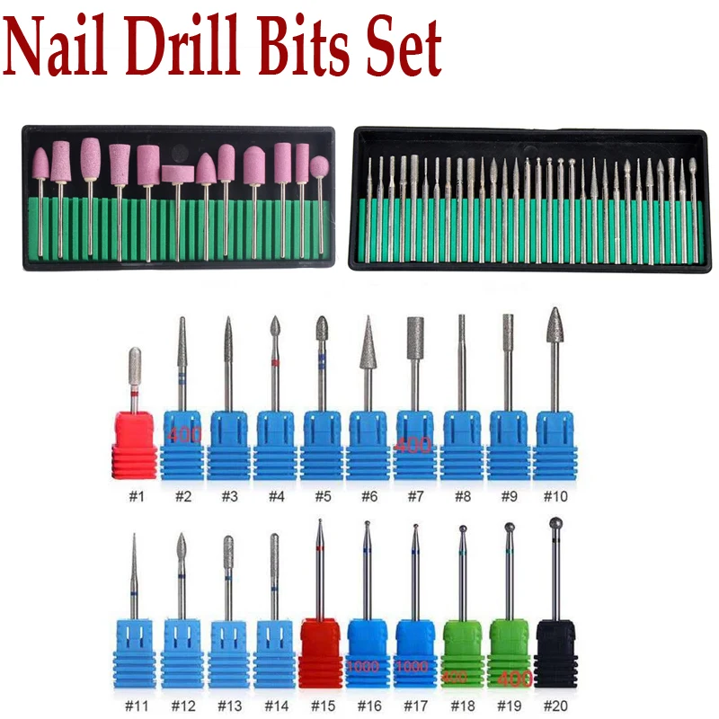 Multi-shape Nail Drill Bits Multi-quantities Nail Drill Set For Nail Polish Rotary Burr Cuticle Cutter For Manicure Accessory YT
Multi-shape Nail Drill Bits Multi-quantities Nail Drill Set For Nail Polish Rotary Burr Cuticle Cutter For Manicure Accessory YT