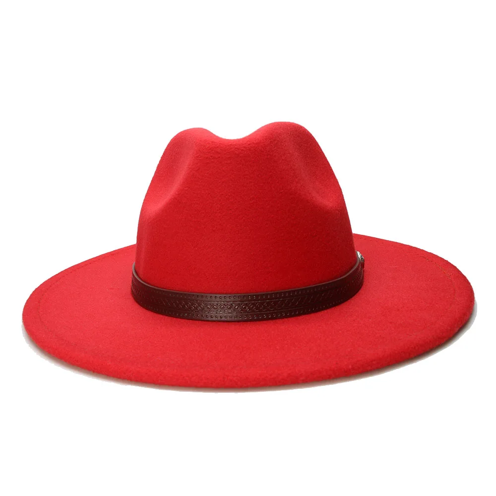 LUCKYLIANJI Retro Women Men Vintage 100% Wool Wide Brim Cap Fedora Panama Jazz Bowler Adult Hat Leather Band (57cm/adjusted)
LUCKYLIANJI Retro Women Men Vintage 100% Wool Wide Brim Cap Fedora Panama Jazz Bowler Adult Hat Leather Band (57cm/adjusted)