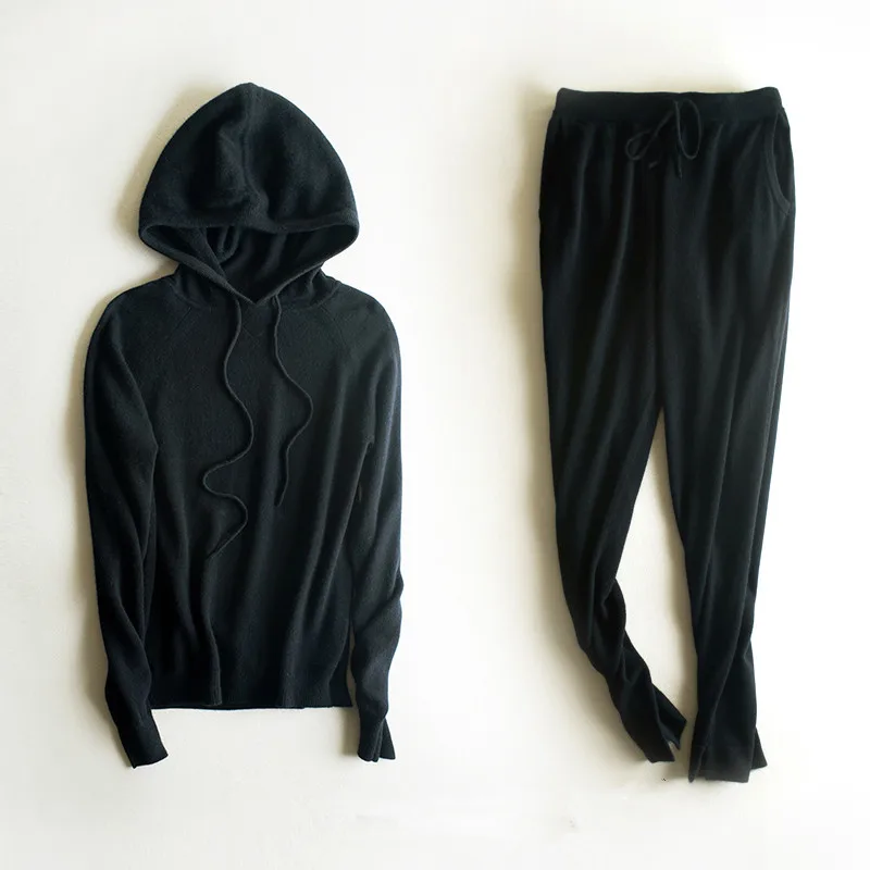 top quality 100%goat cashmere women's hooded sweatshirts suits pullover coat harem pant 2pcs/set EU/M-L
top quality 100%goat cashmere women's hooded sweatshirts suits pullover coat harem pant 2pcs/set EU/M-L