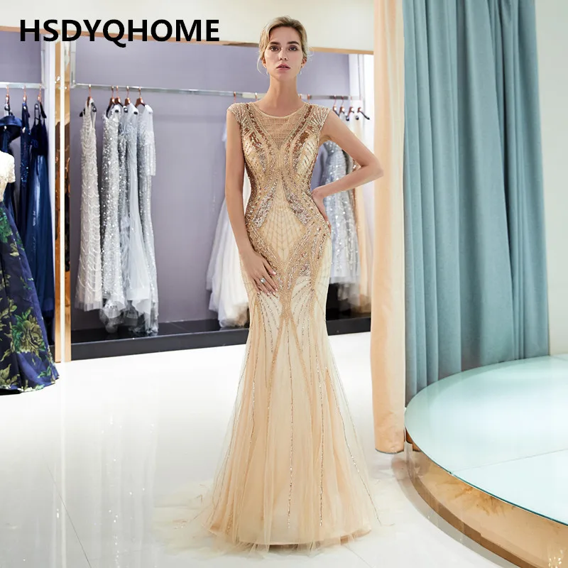 High Quality mermaid Evening dresses crystal stones long dress evening prom sweep train gown
High Quality mermaid Evening dresses crystal stones long dress evening prom sweep train gown