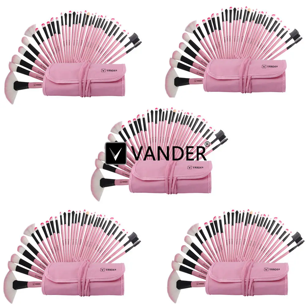 5 Sets Vander Pink 32pcs Professional Makeup Brushes Set Cosmetics Eyebrow Shadow Powder Tools Kit With Bag For Woman's Beauty
5 Sets Vander Pink 32pcs Professional Makeup Brushes Set Cosmetics Eyebrow Shadow Powder Tools Kit With Bag For Woman's Beauty