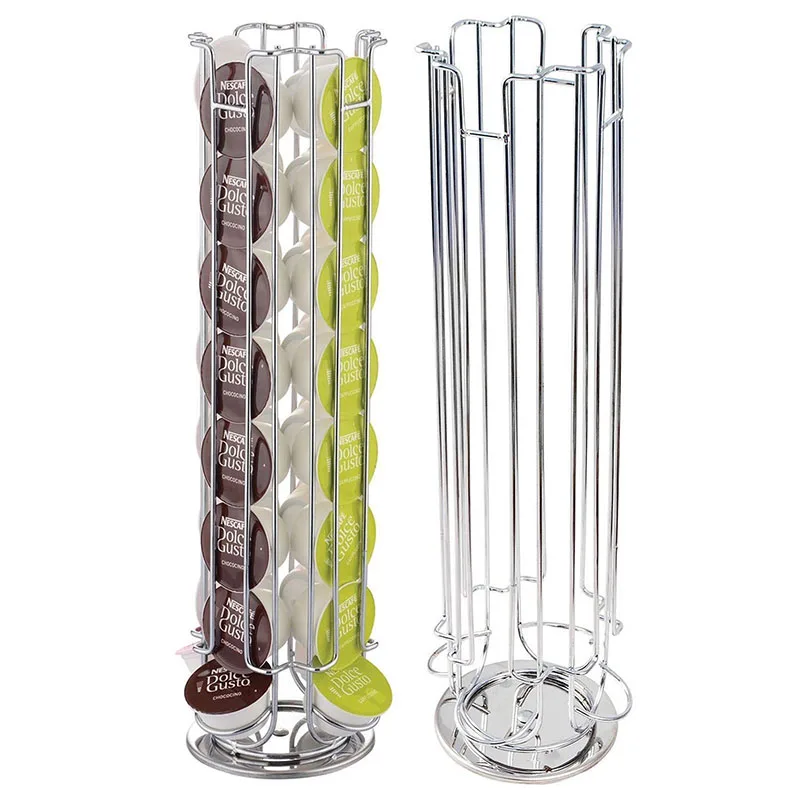 Stainless Steel Revolving Rotating 32 Capsules Coffee Pod Holder Tower Stand Rack For Dolce Gusto HD1002 Ship From Russian
Stainless Steel Revolving Rotating 32 Capsules Coffee Pod Holder Tower Stand Rack For Dolce Gusto HD1002 Ship From Russian