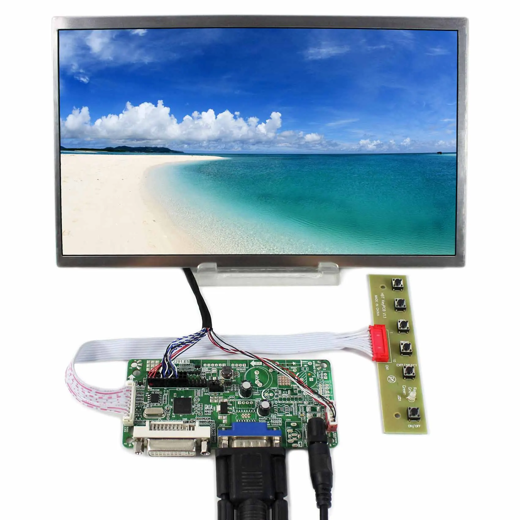 Плата контроллера DVI + VGA с ЖК-экраном 10,1 дюйма 1024x600 B101AW03 LTN101NT02
Плата контроллера DVI + VGA с ЖК-экраном 10,1 дюйма 1024x600 B101AW03 LTN101NT02