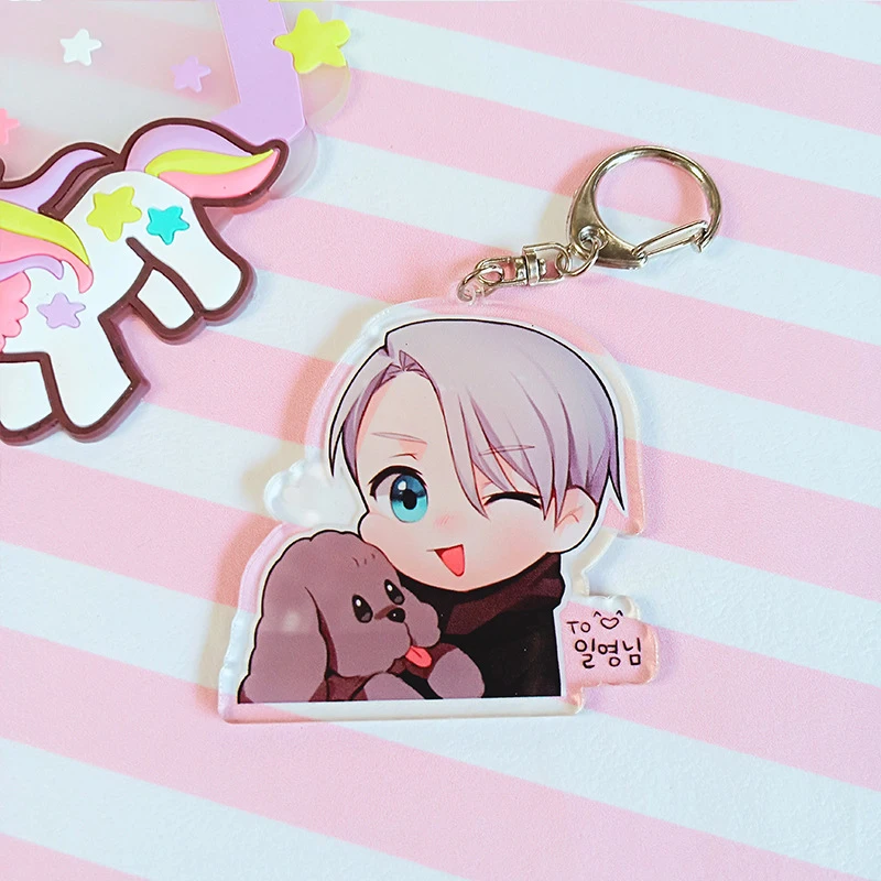 Брелок YURI on ICE Victor Nikiforov Yuri подвеска Katsuki брелок для косплея сумка телефона