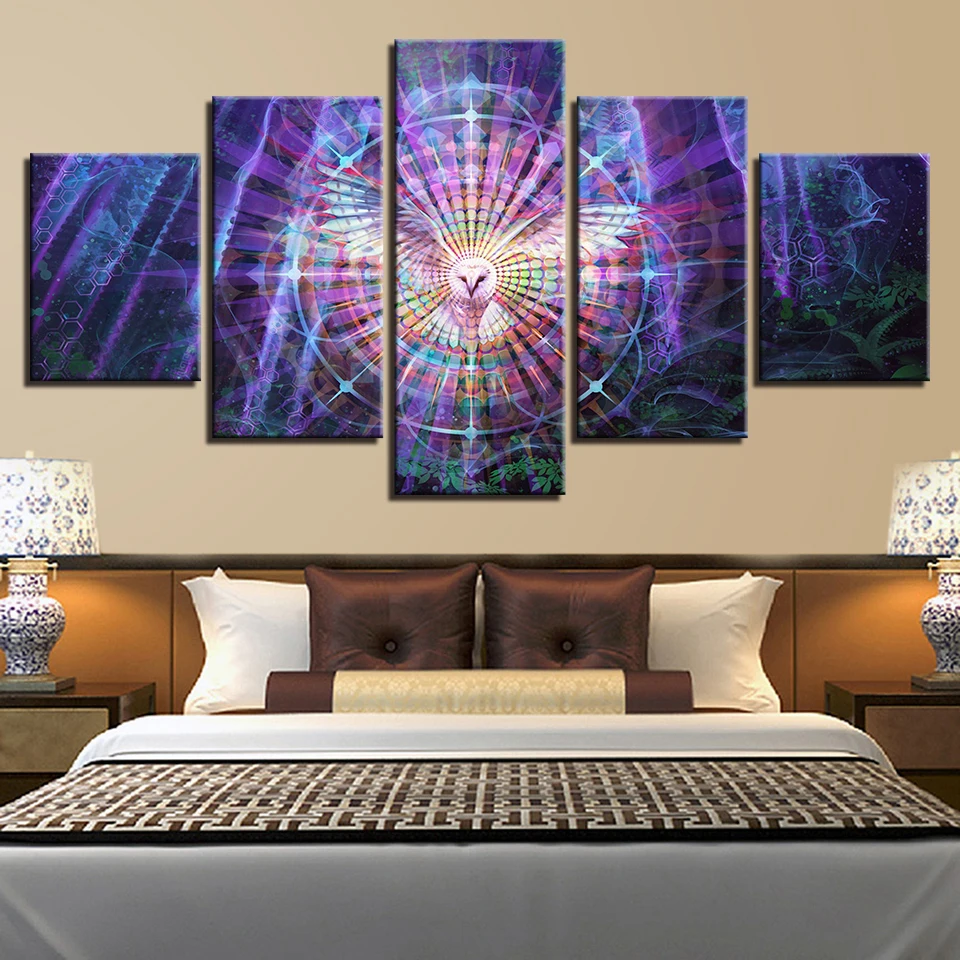HD Prints Posters Home Decor Living Room 5 Pieces Psychedelic Kaleidoscope Owl Bird Canvas Paintings Wall Art Pictures Framework
HD Prints Posters Home Decor Living Room 5 Pieces Psychedelic Kaleidoscope Owl Bird Canvas Paintings Wall Art Pictures Framework