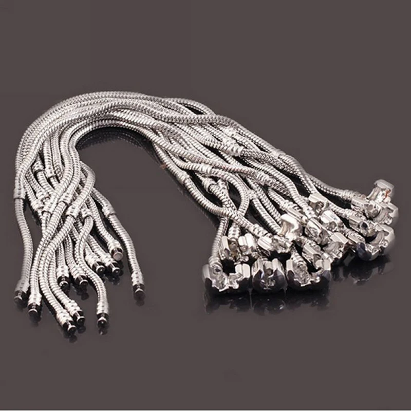 10 шт./партия серебряные застежки для браслета 3 мм|bracelet chain|bracelet fitsnake chain bracelet |
