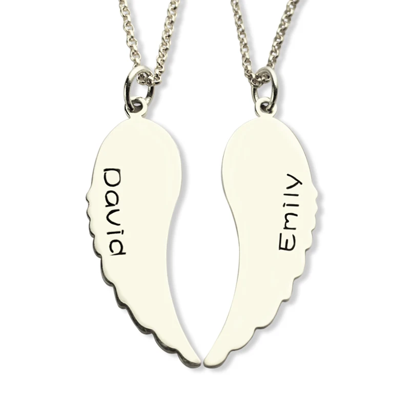 Wholesale Personalized Any Name Necklace Silver Angel Wings Necklace I Cannot Fly Without You Two Name Necklace Memorial Jewelry
Wholesale Personalized Any Name Necklace Silver Angel Wings Necklace I Cannot Fly Without You Two Name Necklace Memorial Jewelry