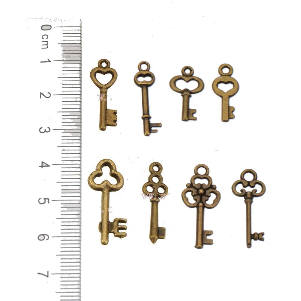 100pcs/Lot Fine Findings Charm DIY Bracelets Crafts Ornaments Dangles Antique Bronze Keys Small Mixed Metal Jewelry Accessories
100pcs/Lot Fine Findings Charm DIY Bracelets Crafts Ornaments Dangles Antique Bronze Keys Small Mixed Metal Jewelry Accessories
