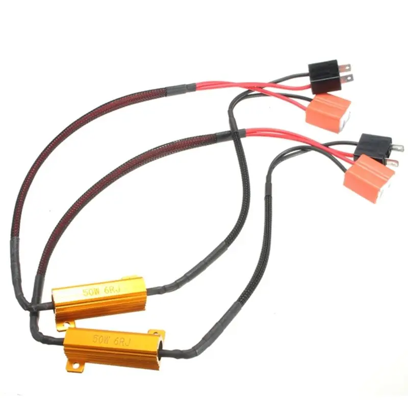TOYL 2X H7 50W 6Ohm LED DRL Fog Light CANBUS Load Resistor Wiring Harness DC 12-24V
TOYL 2X H7 50W 6Ohm LED DRL Fog Light CANBUS Load Resistor Wiring Harness DC 12-24V