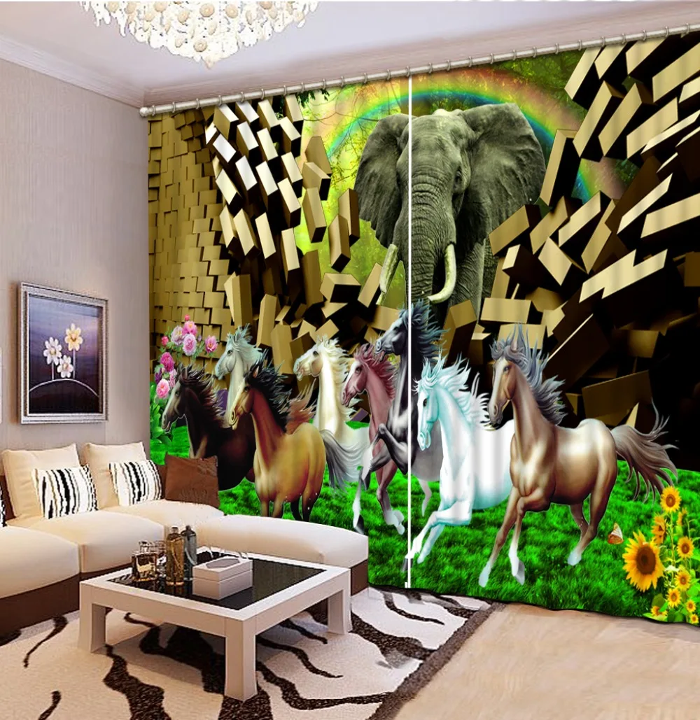 Luxury Blackout 3D Window Curtains For Living Room Bedroom elephant curtains brick curtain
Luxury Blackout 3D Window Curtains For Living Room Bedroom elephant curtains brick curtain