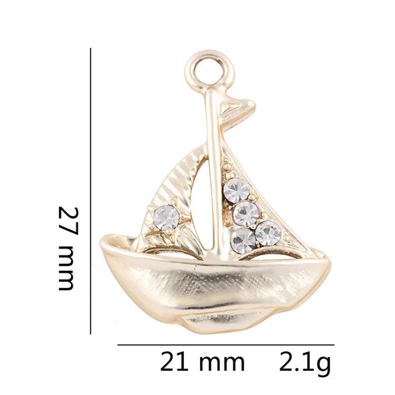 27*21mm Silver Gold Color Rhinetsone Boat Ships Charm Fashion Pendants Jewelry For Diy Jewelry Making Accessories
27*21mm Silver Gold Color Rhinetsone Boat Ships Charm Fashion Pendants Jewelry For Diy Jewelry Making Accessories