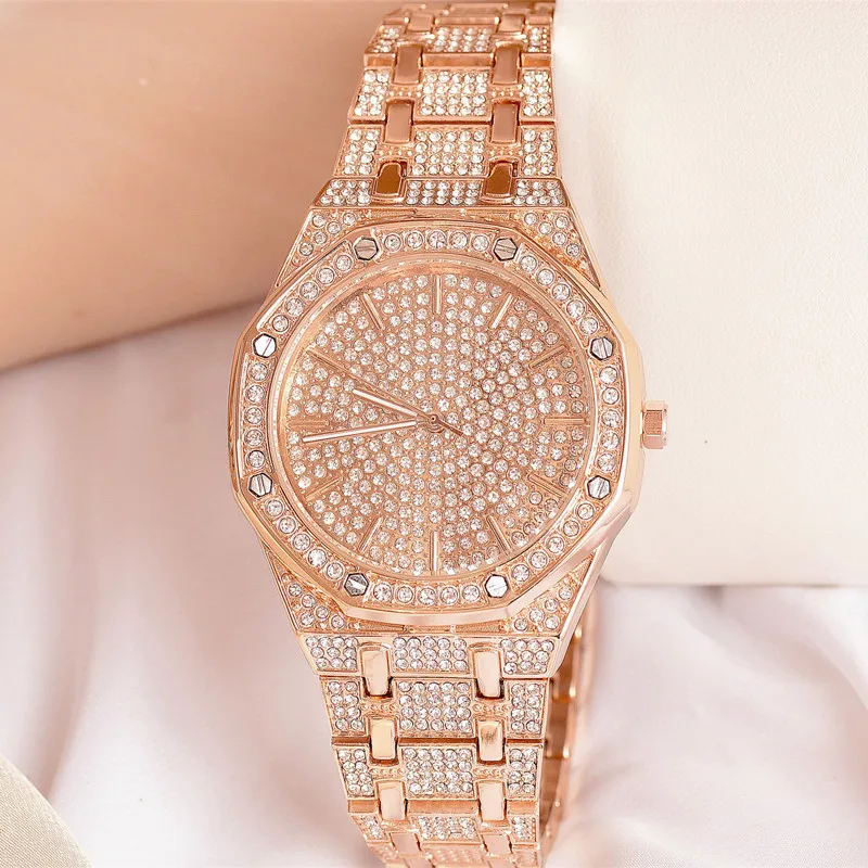 Мужские и женские часы 2019 браслет с кристаллами золотым/серебряным покрытием