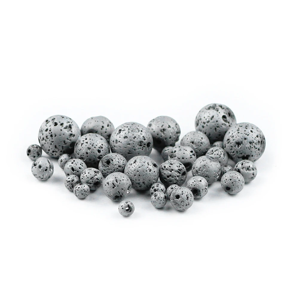 BTFBES Plating Silver Color Lava Beads 4 6 8 10 12mm Natural Volcanic Rock Stone Loose beads DIY Jewelry Bracelet Earring Making
BTFBES Plating Silver Color Lava Beads 4 6 8 10 12mm Natural Volcanic Rock Stone Loose beads DIY Jewelry Bracelet Earring Making