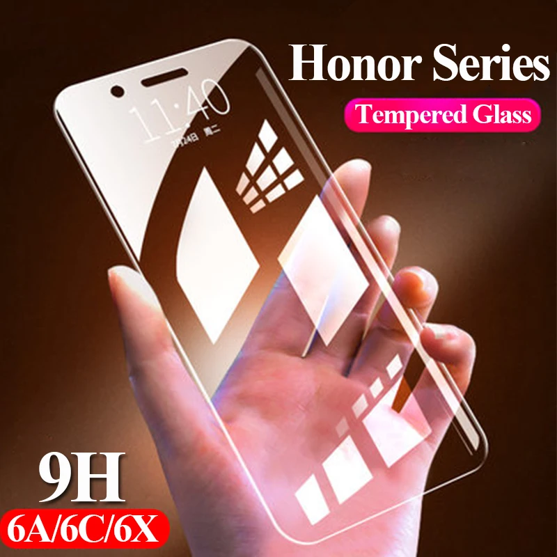 Защитное стекло Honor 6a 6c 6x для huawei p20 lite pro hawei huawey on honer hono 8 9 10 light 9i a6 x6 p 20 | Мобильные