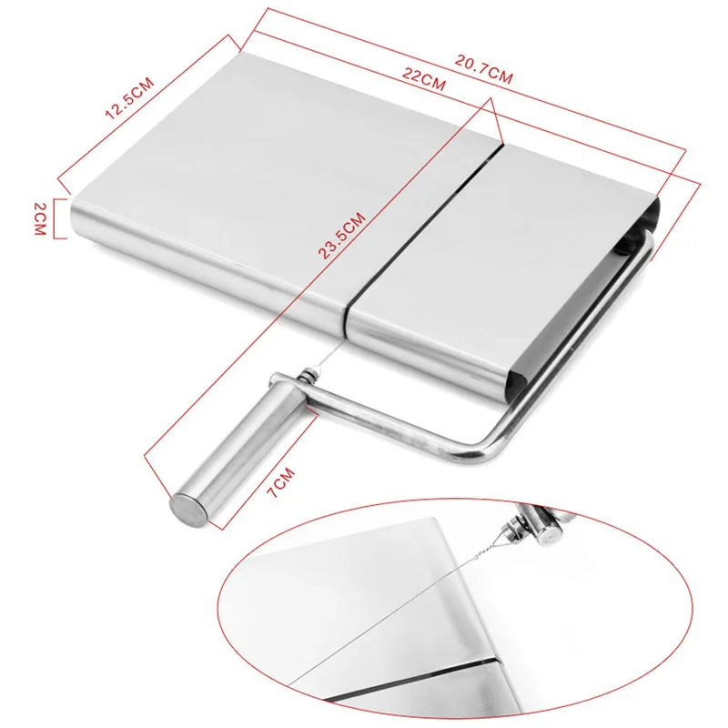 Cheese Slicer Butter Cutter Knife Board Stainless Steel Wire Making Dessert Blade Kitchen Cooking Bake Tool Kitchen Accessories
Cheese Slicer Butter Cutter Knife Board Stainless Steel Wire Making Dessert Blade Kitchen Cooking Bake Tool Kitchen Accessories