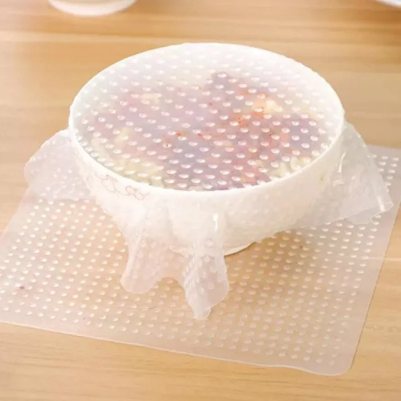 1pcs 30x30cm Keeping Food Hygienic Wrap Reusable high stretch Silicone Food Wraps Seal Vacuum Cover Stretch Lid
1pcs 30x30cm Keeping Food Hygienic Wrap Reusable high stretch Silicone Food Wraps Seal Vacuum Cover Stretch Lid