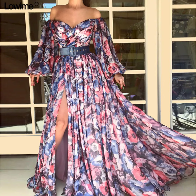 New Elegant Plus Size Beach Evening Dresses With Long Puff Sleeves Sexy High Split Off-Shoulder Long Evening Red Carpet Gowns
New Elegant Plus Size Beach Evening Dresses With Long Puff Sleeves Sexy High Split Off-Shoulder Long Evening Red Carpet Gowns