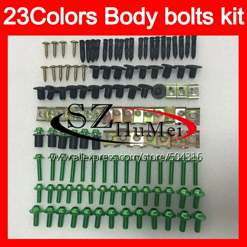 

Fairing bolts full screw kit For KAWASAKI NINJA ZX2R ZXR250 1990 1991 1992 ZX 2R ZXR 250 ZX-2R 90 92 Windscreen bolt screws Nuts