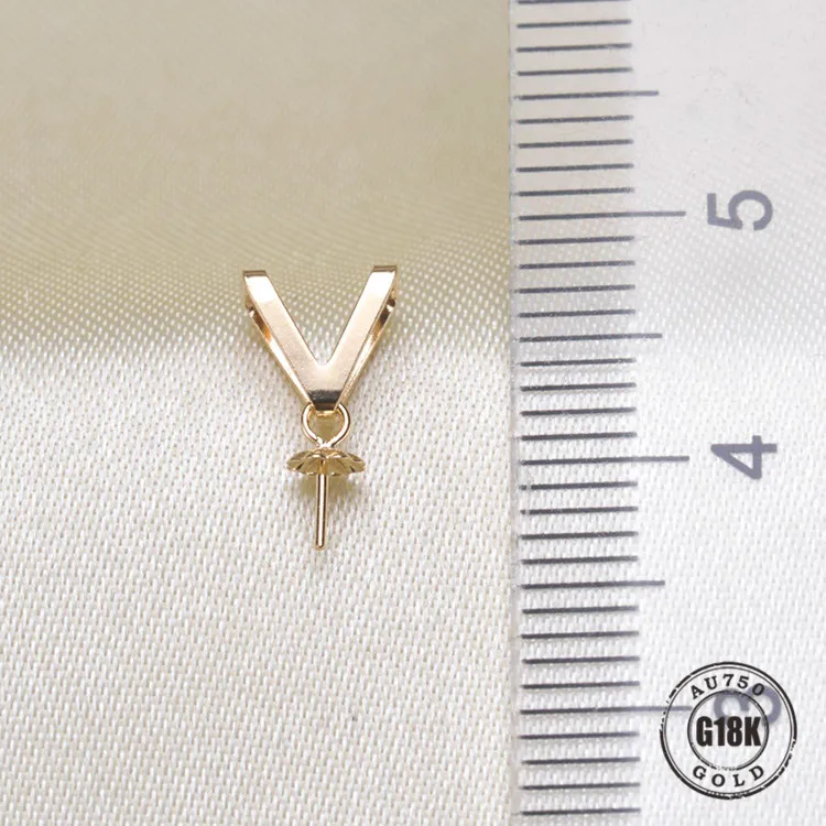 Luxury genuine G18K Gold Accessories Fashion Pearl Pendant Settings Findings Pendant Mountings Women Accessories Female Jewwelry
Luxury genuine G18K Gold Accessories Fashion Pearl Pendant Settings Findings Pendant Mountings Women Accessories Female Jewwelry
