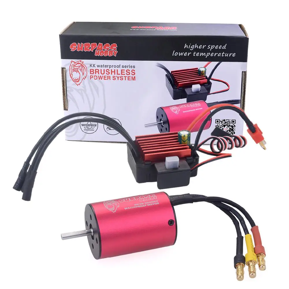 RCtown Surpass Hobby 2838 3600KV Brushless Motor + 35A Brushless Speed Controller ESC Waterproof 2S 3S For 1/16 RC Car
RCtown Surpass Hobby 2838 3600KV Brushless Motor + 35A Brushless Speed Controller ESC Waterproof 2S 3S For 1/16 RC Car