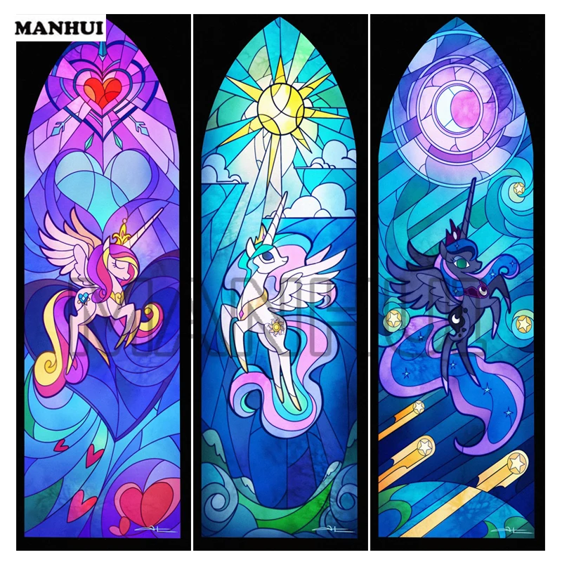 Новый 5D DIY алмазная живопись Вышивка мультяшная лошадь серия Алмазная картина