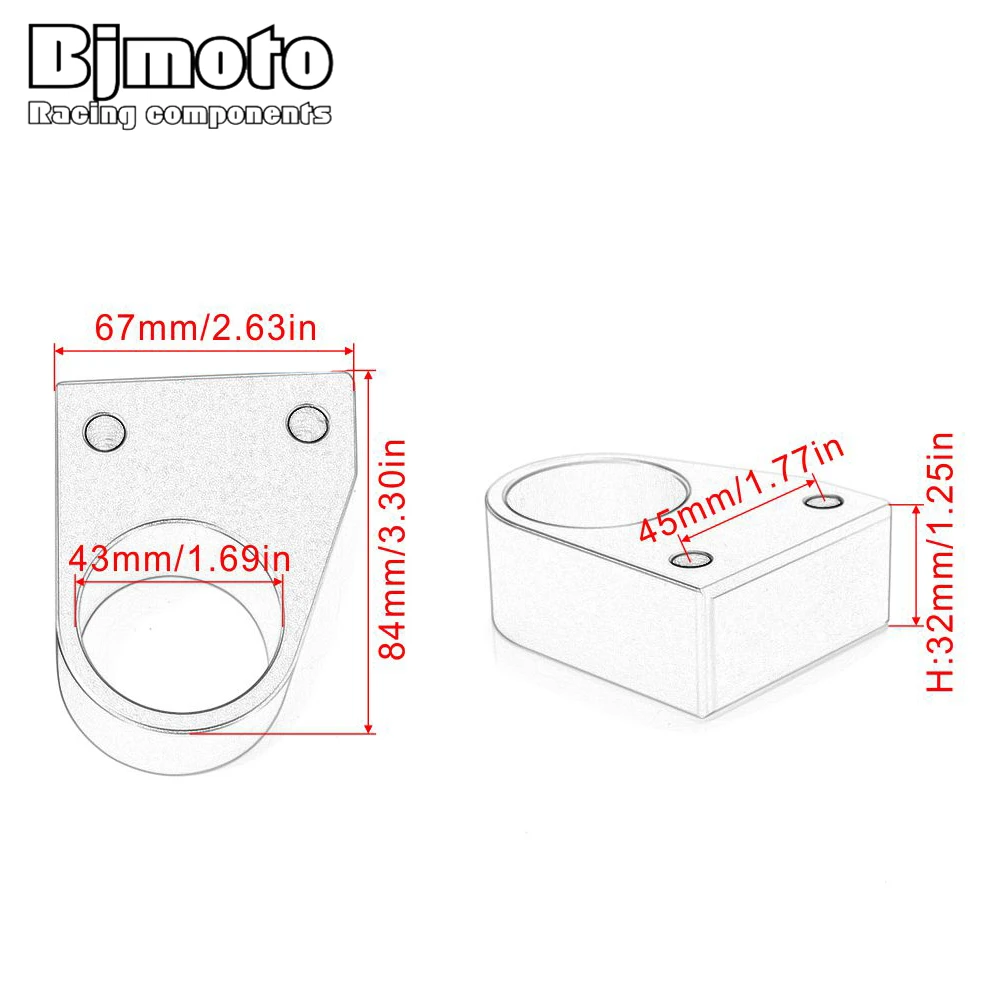 BJMOTO CNC Motorcycle Aluminum Handlebar Risers Height Up For Honda VFR800 VFR 800 2014 2015 2016 2017 2018 Modified Adapters
BJMOTO CNC Motorcycle Aluminum Handlebar Risers Height Up For Honda VFR800 VFR 800 2014 2015 2016 2017 2018 Modified Adapters