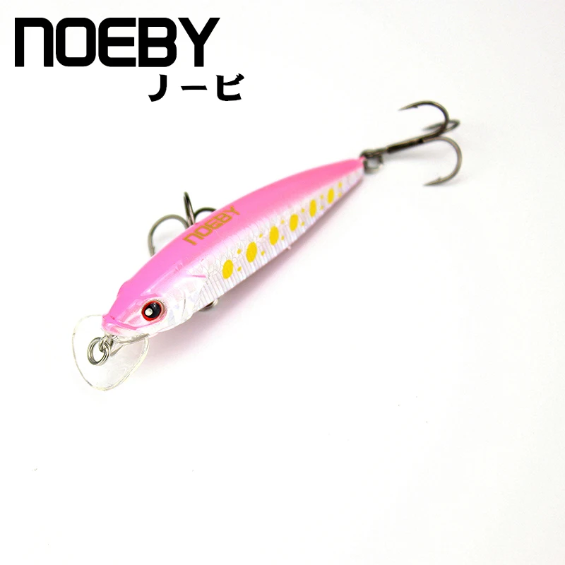 NOEBY Minnow приманки 70 мм 6 5g плавающая приманка для рыбалки глубина 0-1m VMC крючок