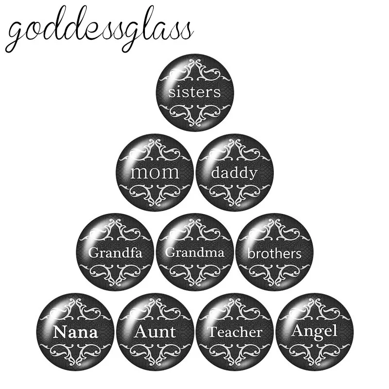 MOM Father grandma family 10pcs mixed 12mm/18mm/20mm/25mm Round photo glass cabochon demo flat back Making findings ZB0234
MOM Father grandma family 10pcs mixed 12mm/18mm/20mm/25mm Round photo glass cabochon demo flat back Making findings ZB0234