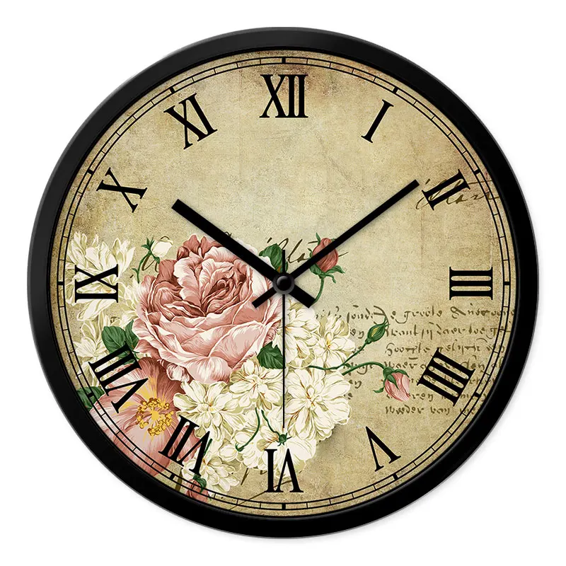 Roman flowers home atmosphere personality creative mute wall clock modern clock fashion art living room bedroom quartz clock
Roman flowers home atmosphere personality creative mute wall clock modern clock fashion art living room bedroom quartz clock
