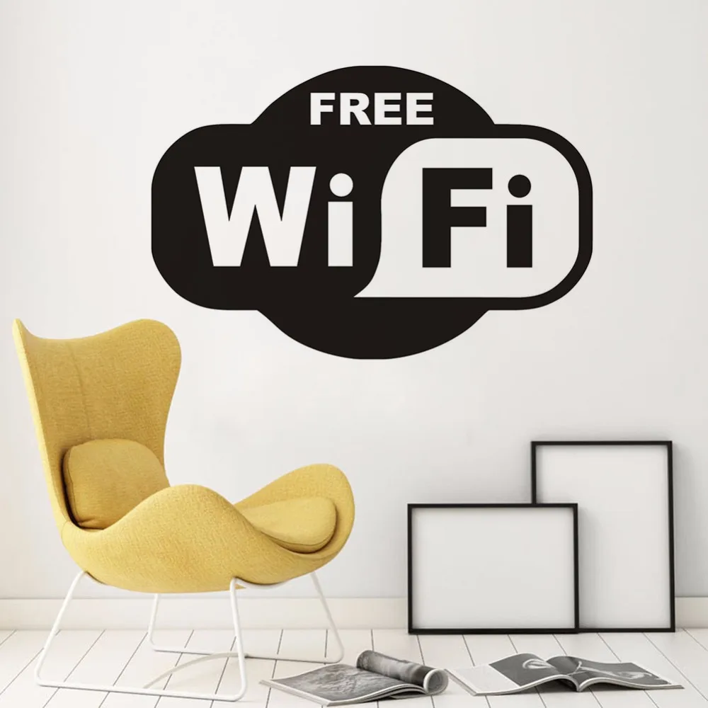 Free Wifi Sign Wall Decal Free Wifi Logo Vinyl Wall Sticker Shop Restaurant Decor Removable Wifi Zone Window Mural AY1507
Free Wifi Sign Wall Decal Free Wifi Logo Vinyl Wall Sticker Shop Restaurant Decor Removable Wifi Zone Window Mural AY1507