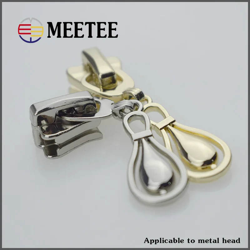 5 шт. Meetee 8 # металлический бегунок для Jakect металлические украшения одежды молния