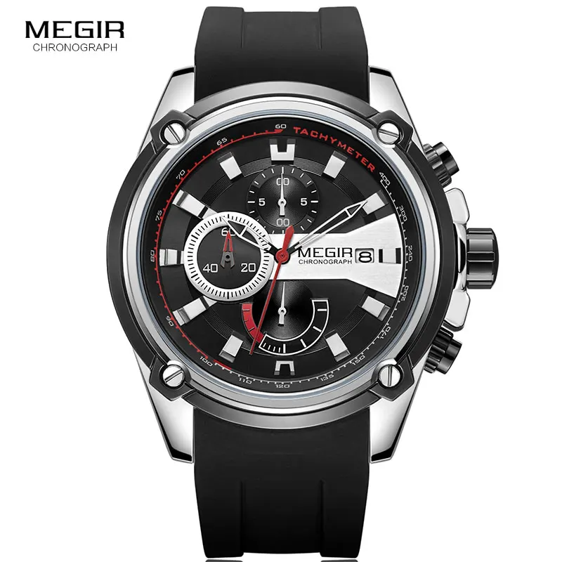 MEGIR Brand Watch Army Sports Quartz Watches Men Black Silicone Strap Military Marine Chronograph Wristwatch for Man Relogios
MEGIR Brand Watch Army Sports Quartz Watches Men Black Silicone Strap Military Marine Chronograph Wristwatch for Man Relogios