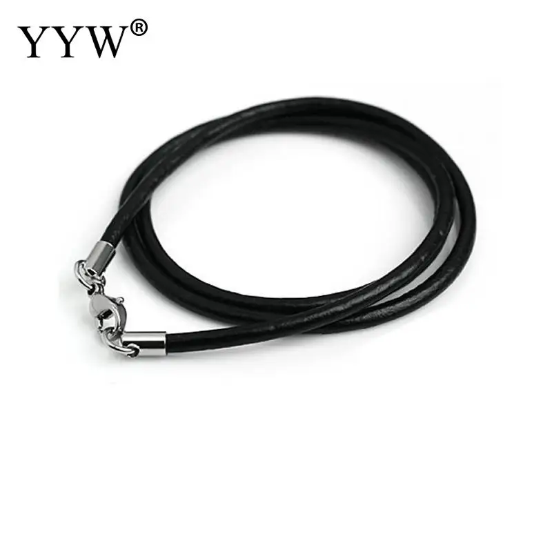 1pc 2mm 3mm Nice Real Black Cowhide Leather Cord Necklace With Stainless Steel Lobster Clasp Charms For Necklace Making Rope 18"
1pc 2mm 3mm Nice Real Black Cowhide Leather Cord Necklace With Stainless Steel Lobster Clasp Charms For Necklace Making Rope 18"