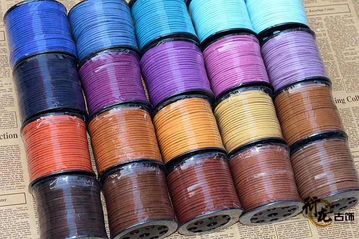 100 ярдов/рулон 3 мм x 2 мм многоцветный плоский корейский вельветовый кожаный шнур из искусственной замши «сделай сам» веревка для браслета о...
100 ярдов/рулон 3 мм x 2 мм многоцветный плоский корейский вельветовый кожаный шнур из искусственной замши «сделай сам» веревка для браслета о...