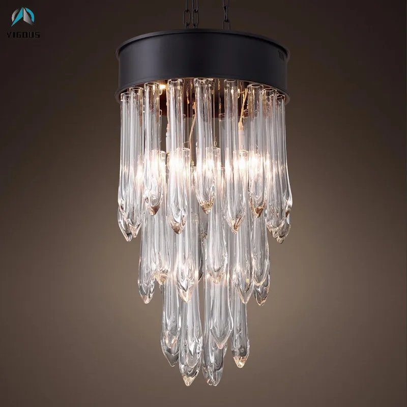 Loft RH Water-drop K9 Cyrstal Pendant Lamp Lustre Luxury Matte Black E14 Pendant Light Suspend Lamp Indoor Hanging Lamp
Loft RH Water-drop K9 Cyrstal Pendant Lamp Lustre Luxury Matte Black E14 Pendant Light Suspend Lamp Indoor Hanging Lamp