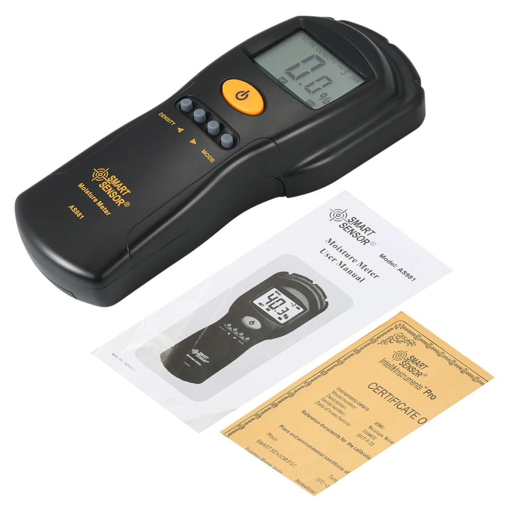SMART SENSOR Professional LCD Digital Wood Moisture Meter Mini Lumber Damp Meter Moisture Content Detector Tester Range 2-70%
SMART SENSOR Professional LCD Digital Wood Moisture Meter Mini Lumber Damp Meter Moisture Content Detector Tester Range 2-70%