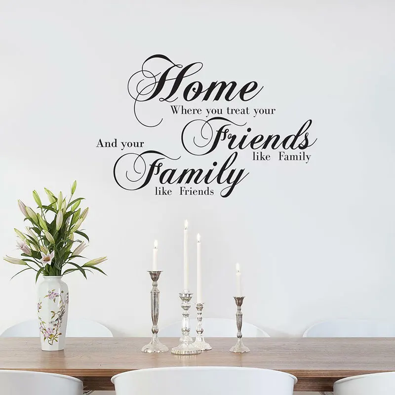 Home Friends Family WALL STICKER Lettering Words Decor Art Quote Phrase For Lixing Room Waterproof Home Decoration 3Q23
Home Friends Family WALL STICKER Lettering Words Decor Art Quote Phrase For Lixing Room Waterproof Home Decoration 3Q23