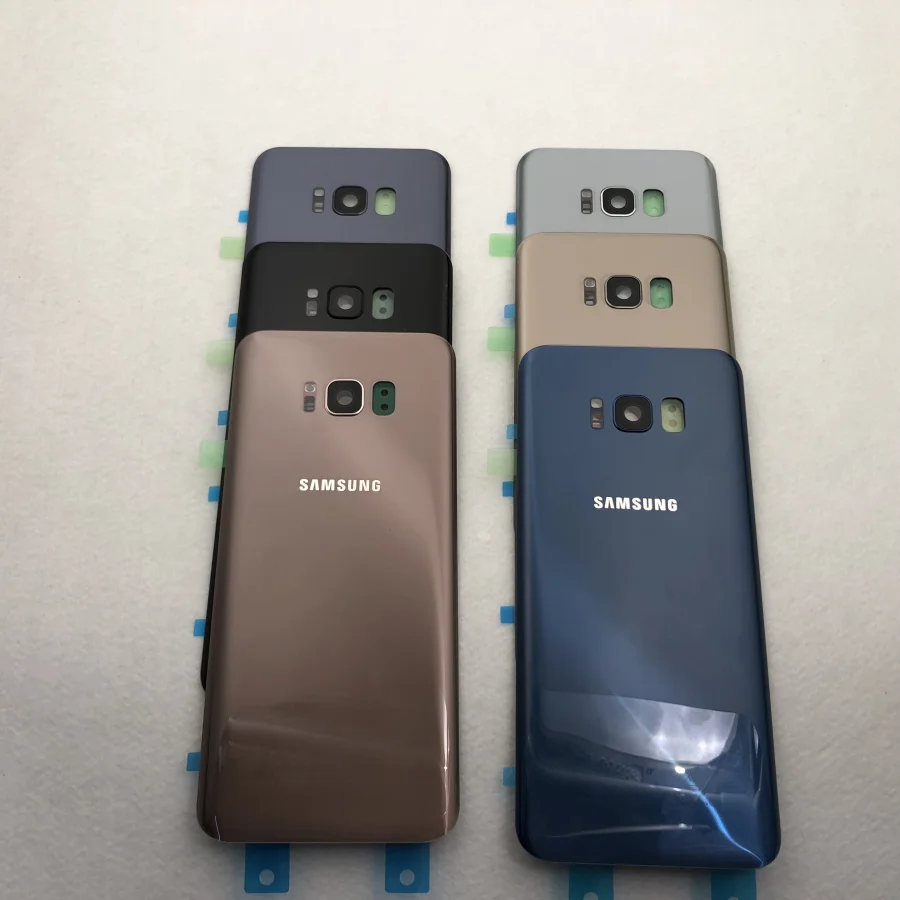 Задняя крышка аккумуляторного отсека S8 + стекло для Samsung Galaxy Plus G955 G955F G955FD задняя