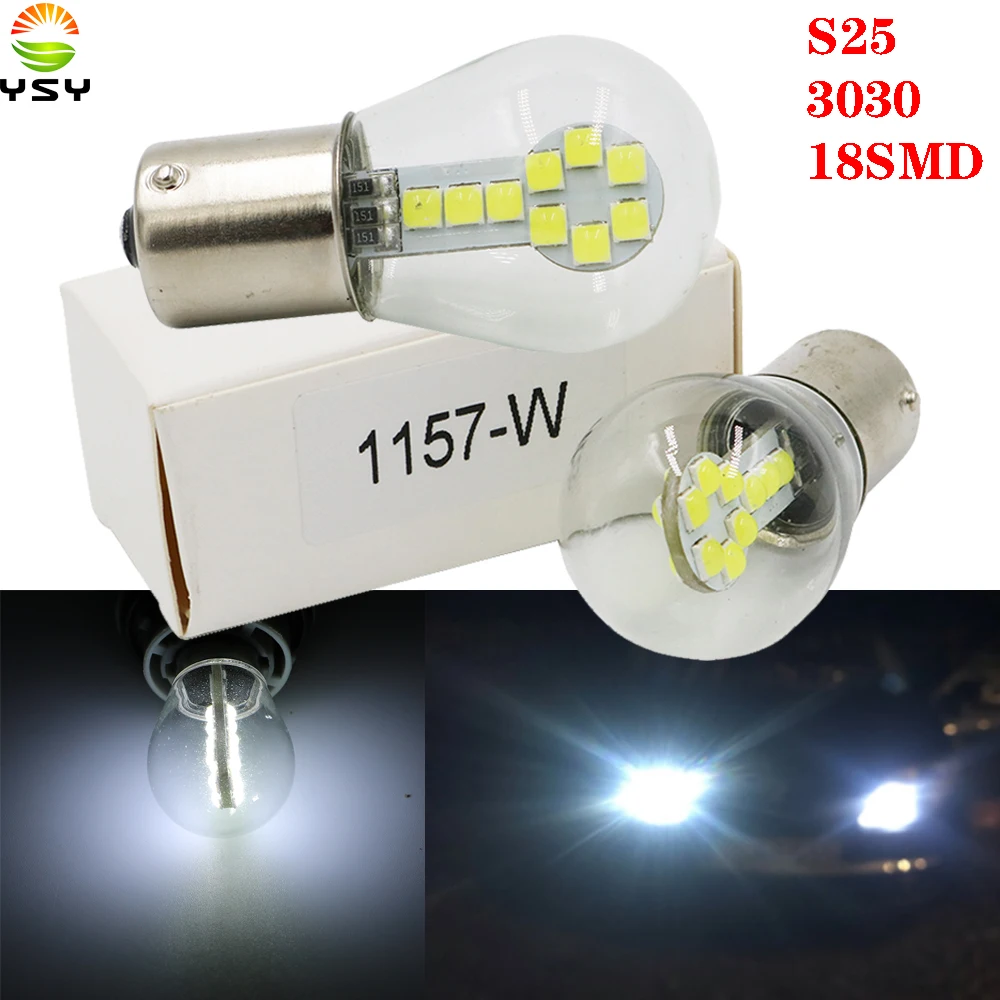 YSY 20pcs 1156 BA15S P21W 1157 BAY15D 3030 18smd CAR LED Filament Light Glass Bulbs Turn Signal Tail Parking Reverse Lamp white
YSY 20pcs 1156 BA15S P21W 1157 BAY15D 3030 18smd CAR LED Filament Light Glass Bulbs Turn Signal Tail Parking Reverse Lamp white