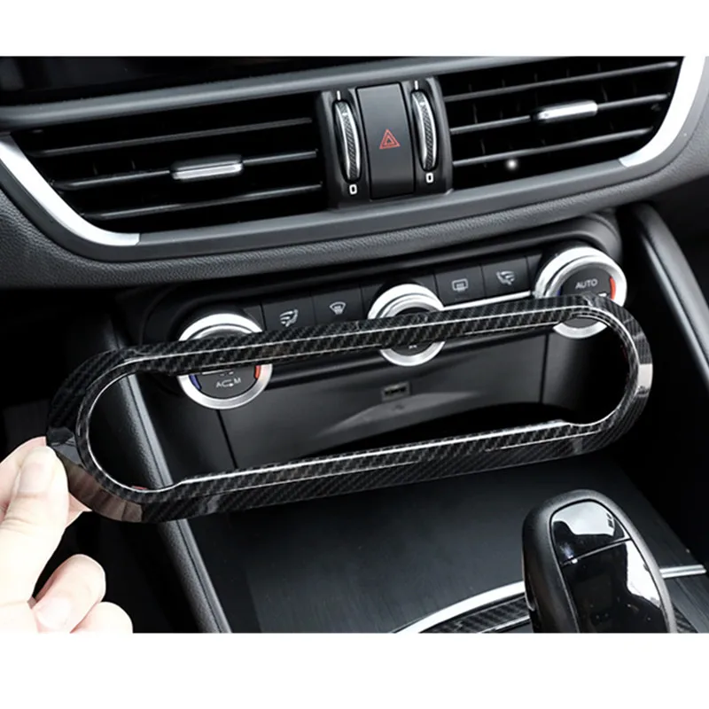 Car Chrome Carbon Fiber Air Conditioning Knob Styling Cover Trim for Alfa Romeo Giulia Stelvio 2017 Instrument Desk Accessories
Car Chrome Carbon Fiber Air Conditioning Knob Styling Cover Trim for Alfa Romeo Giulia Stelvio 2017 Instrument Desk Accessories