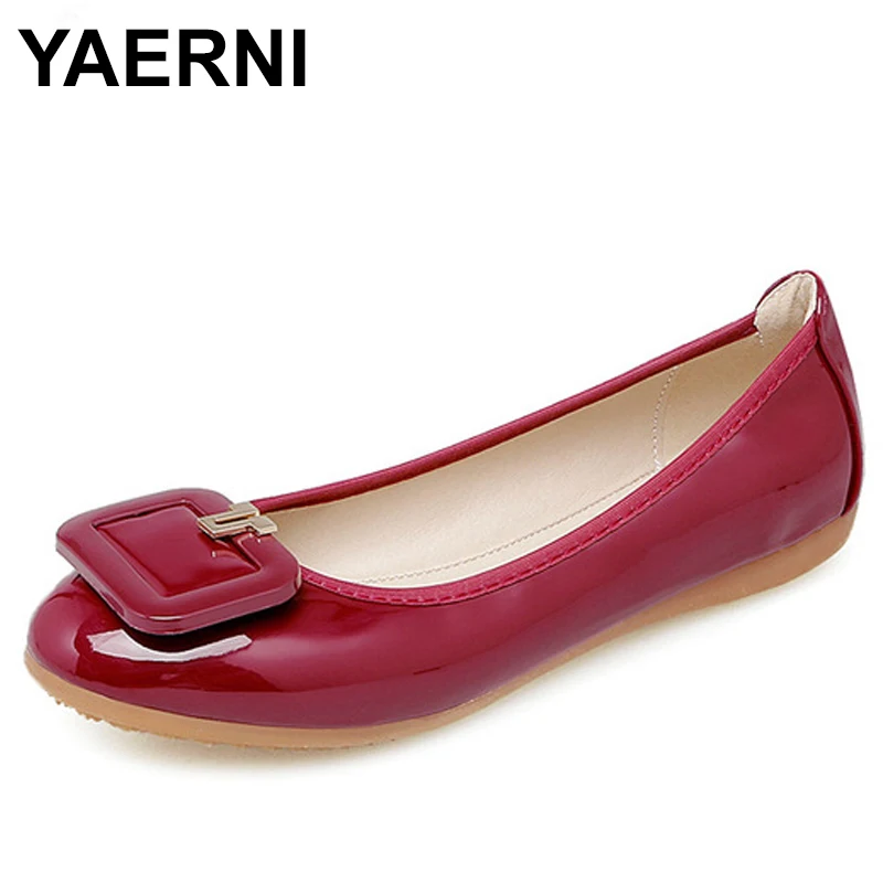 YAERNI 2018 New Spring Shoes Woman Round Toe Women Foldable Ballet Flats Patent Leather Slip On Women Flat Shoes E728
YAERNI 2018 New Spring Shoes Woman Round Toe Women Foldable Ballet Flats Patent Leather Slip On Women Flat Shoes E728