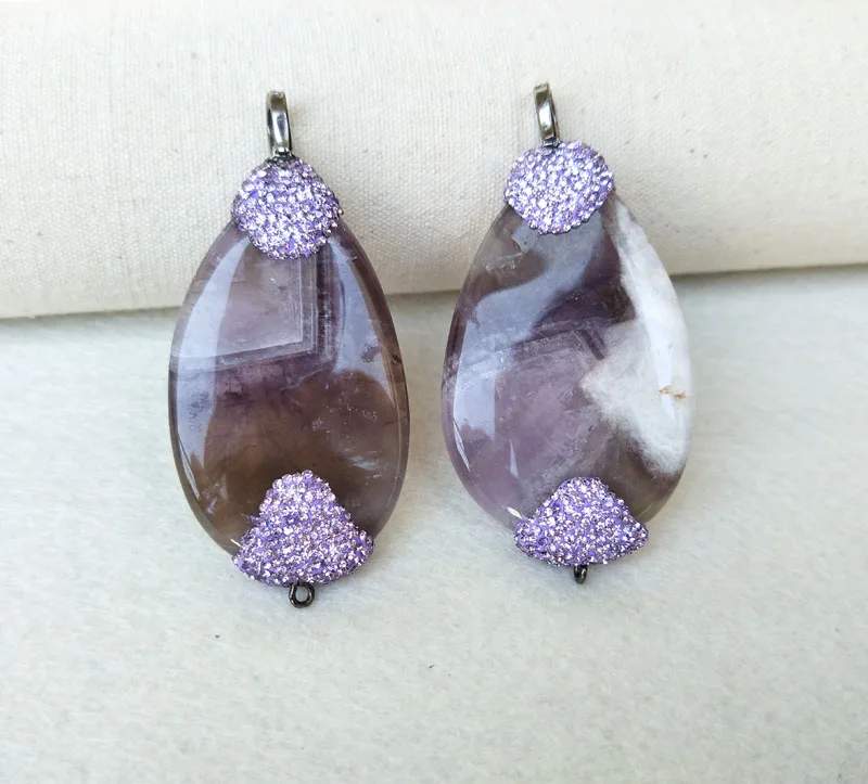 4 Pieces Natural stone Pendants Pave crystal Rhinestone Bead connector Charms For Making Necklaces for women Jewelry CT272
4 Pieces Natural stone Pendants Pave crystal Rhinestone Bead connector Charms For Making Necklaces for women Jewelry CT272