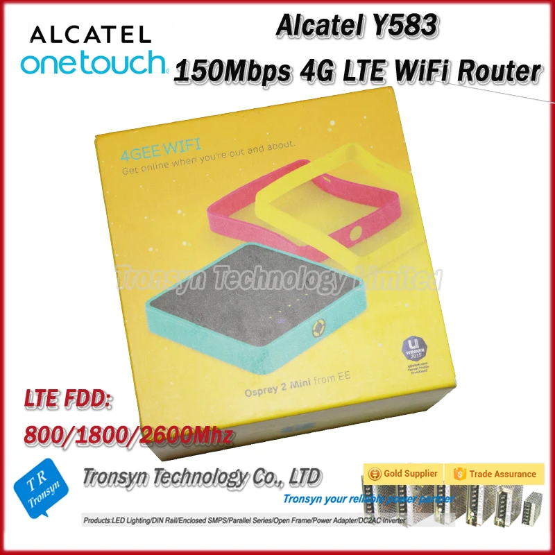 Original Unlock Alcatel Y853 100Mbps 4G Router With Sim Card Slot And 4G LTE Mobile WiFi Hotspot
Original Unlock Alcatel Y853 100Mbps 4G Router With Sim Card Slot And 4G LTE Mobile WiFi Hotspot