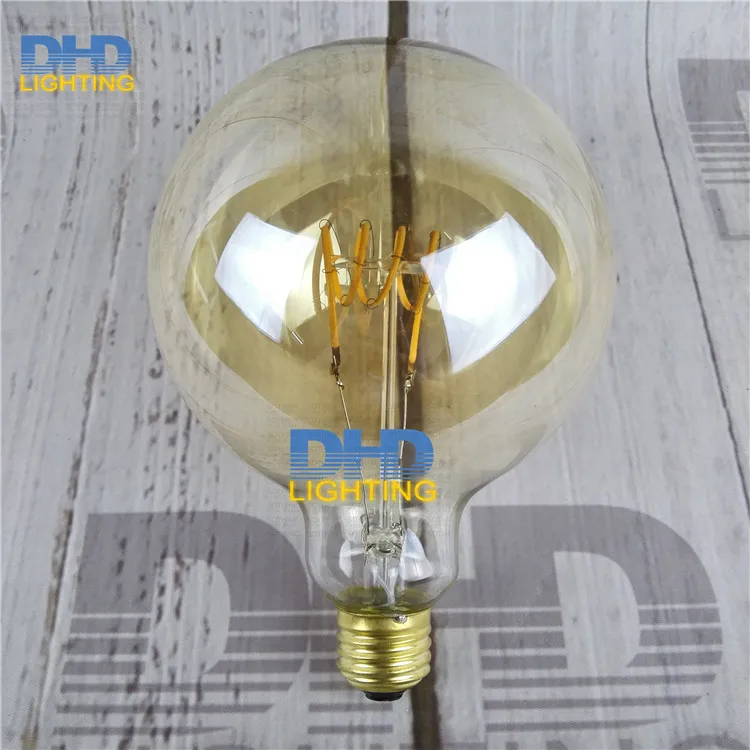 Free shipping Globle G125 amber glass LED spiral filament bulb for vintage edison pendant lamp 220V 4W E27 lighting fixture lamp
Free shipping Globle G125 amber glass LED spiral filament bulb for vintage edison pendant lamp 220V 4W E27 lighting fixture lamp