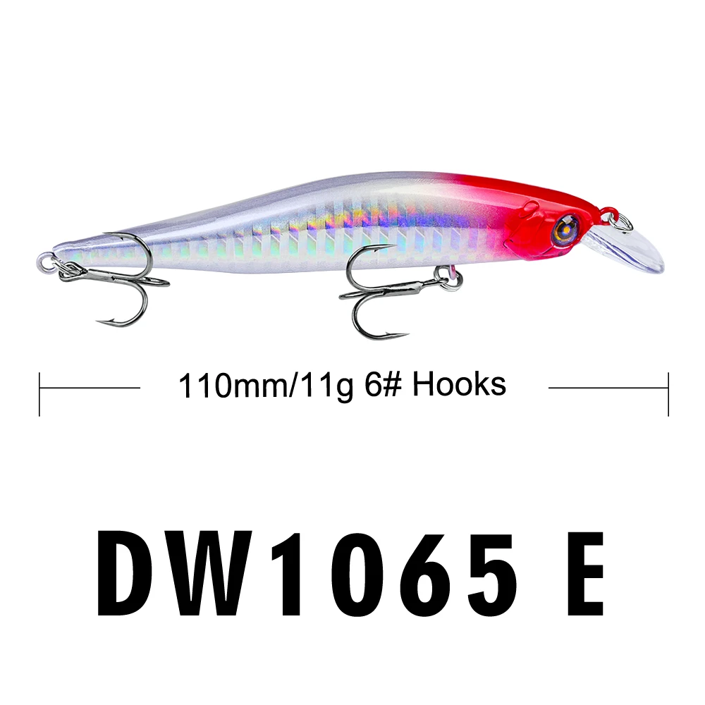 Proberos Fishing Lures 11cm Fishing Bait 11g Minnow Bait 6 Color Fishing Tackle 6# Hook Fishing Tackle Swimbait
Proberos Fishing Lures 11cm Fishing Bait 11g Minnow Bait 6 Color Fishing Tackle 6# Hook Fishing Tackle Swimbait